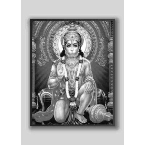 Sri Hanuman Wood-Laminated Photo: Strength and Devotion for Your Home