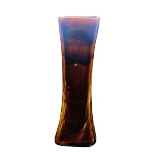 Decorative Handcrafted Glass Flower Vase for Home & Office Décor | Modern Tall Tabletop Vase for Living Room, Bedroom & Gift (Brownish) Decorative Handcrafted Glass Flower Vase for Home & Office Décor | Modern Tall Tabletop Vase for Living Room, Bedroom & Gift (Brownish)