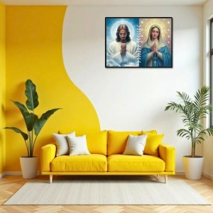 Jesus Christ-Immaculate Conception Laminated Photo - 7x9 Inches, Divine Blessings For Home & Office And Temple Decoration (F16270)
