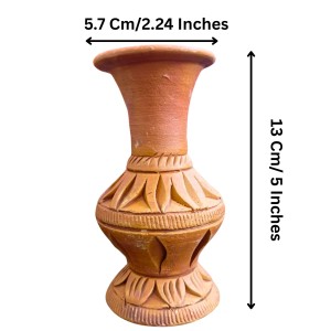 Terracotta Flower Vase 5 x 2 Inches – Handcrafted Mini Vase for Home Decor, Tabletop Centerpiece, Rustic Terracotta Pot for Indoor & Outdoor Use Terracotta Flower Vase 5 x 2 Inches – Handcrafted Mini Vase for Home Decor, Tabletop Centerpiece, Rustic Terracotta Pot for Indoor & Outdoor Use