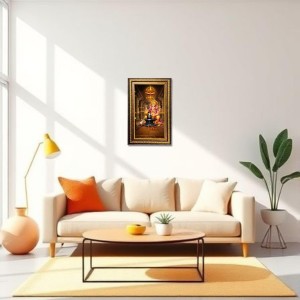 Lord Ganesha Digital Golden Balck Color Photo Frame | Hindu Religious Wall Decor | 10x16 Inches - Inspirational Wall Art For Office, Home Decor - Ideal Spiritual Gift (F16884) Lord Ganesha Digital Golden Balck Color Photo Frame | Hindu Religious Wall Decor | 10x16 Inches - Inspirational Wall Art For Office, Home Decor - Ideal Spiritual Gift (F16884)