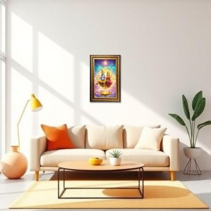Lord Vishnu Lakshmi Digital Golden Balck Color Photo Frame | Hindu Religious Wall Decor | 16x22 Inches - Inspirational Wall Art For Office, Home Decor - Ideal Spiritual Gift (F16716) Lord Vishnu Lakshmi Digital Golden Balck Color Photo Frame | Hindu Religious Wall Decor | 16x22 Inches - Inspirational Wall Art For Office, Home Decor - Ideal Spiritual Gift (F16716)