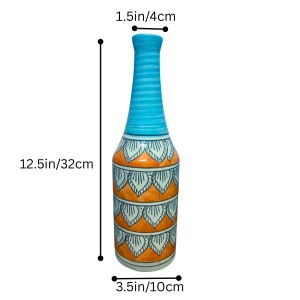 Handcrafted Ceramic Vase with Floral Pattern – Decorative Flower Vase for Living Room & Tabletop Décor (only Pot) Handcrafted Ceramic Vase with Floral Pattern – Decorative Flower Vase for Living Room & Tabletop Décor (only Pot)
