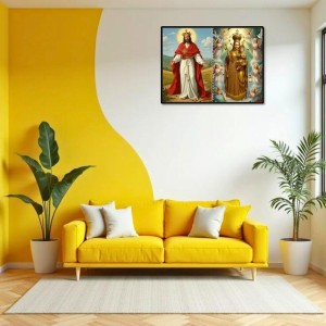 Jesus Christ - Our Lady Of Good Health Laminated Photo - 9x11 Inches, Divine Blessings For Home & Office And Temple Decoration (F16351)