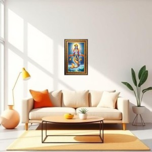 Lord Vishnu Digital Golden Balck Color Photo Frame | Hindu Religious Wall Decor | 14x20 Inches - Inspirational Wall Art For Office, Home Decor - Ideal Spiritual Gift (F16860) Lord Vishnu Digital Golden Balck Color Photo Frame | Hindu Religious Wall Decor | 14x20 Inches - Inspirational Wall Art For Office, Home Decor - Ideal Spiritual Gift (F16860)