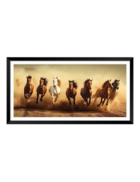 Nature Landscape Floating Frame Scenery Digital Print - (I5927) - 12x24 inch Modern Nature Wall Art for Living Room, Bedroom, Office, Hotels, Drawing Room
