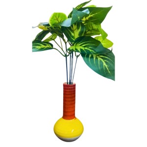 Ceramic Decorative Flower Vase for Living Room, Bedroom & Dining Table | Modern Glossy Finish Vase for Home Decor & Gifting (Multicolor) Ceramic Decorative Flower Vase for Living Room, Bedroom & Dining Table | Modern Glossy Finish Vase for Home Decor & Gifting (Multicolor)