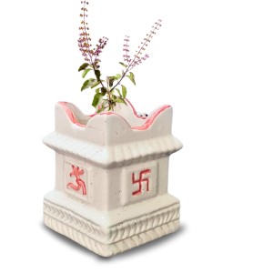 Elegant Ceramic Tulsi Mandir for Home & Office | Handcrafted Pooja Stand | Ideal for Daily Worship & Festive Decor Elegant Ceramic Tulsi Mandir for Home & Office | Handcrafted Pooja Stand | Ideal for Daily Worship & Festive Decor