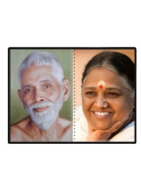 Sri Ramana Maharshi & Mother (Ammal) Laminated Photo - 13x15 Inches, Divine Blessings For Home & Office And Temple Decoration (F16314)