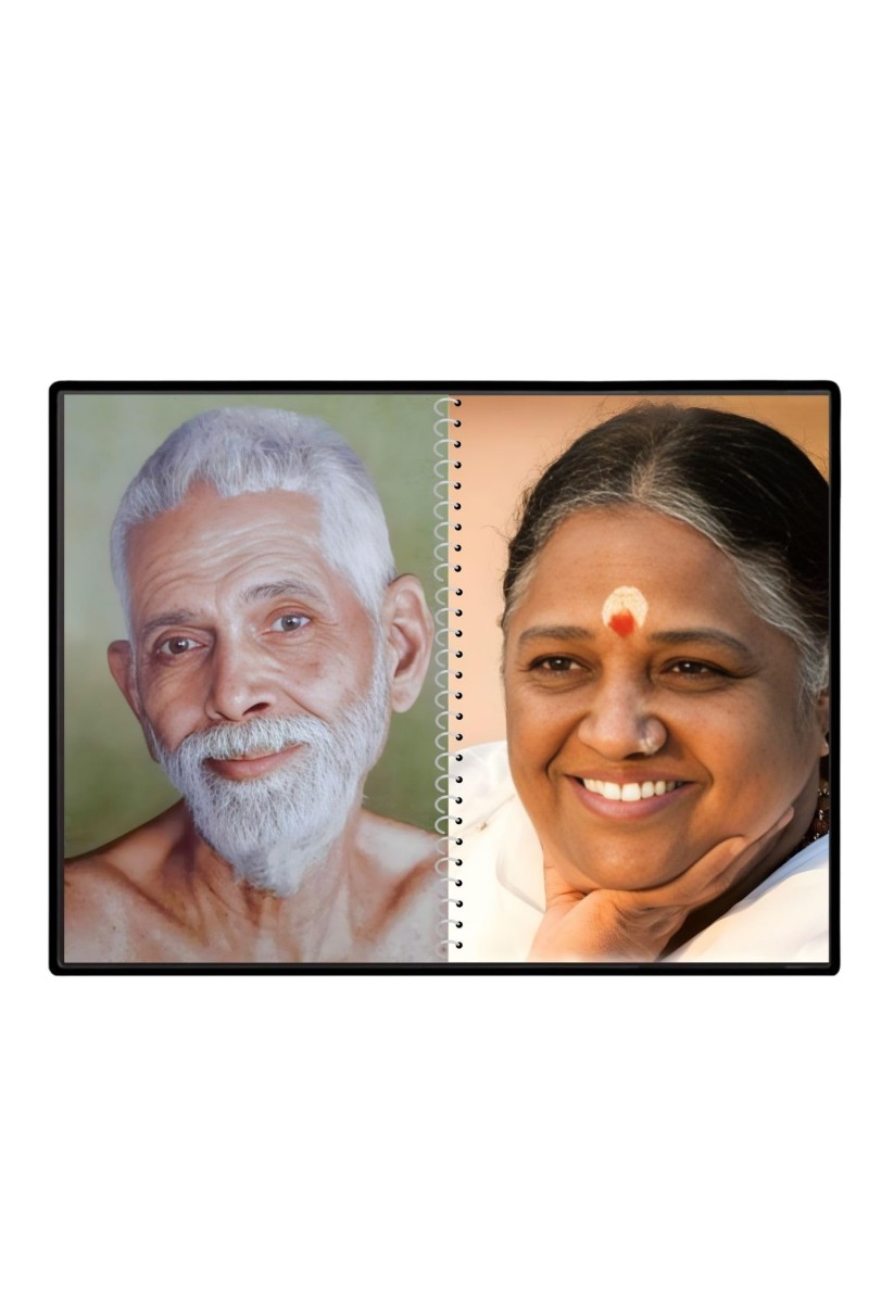 Sri Ramana Maharshi & Mother (Ammal) Laminated Photo - 13x15 Inches, Divine Blessings For Home & Office And Temple Decoration (F16314)