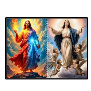 Jesus Christ - Virgin Mary Laminated Photo - 9x11 Inches, Divine Blessings For Home & Office And Temple Decoration (F16396) Jesus Christ - Virgin Mary Laminated Photo - 9x11 Inches, Divine Blessings For Home & Office And Temple Decoration (F16396)