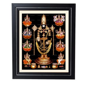 Hitech Sales Tirupati Balaji with Ashta Laxmi Photo Frame for Pooja Room, Temple Decor, Home Decoration and Gift (Wall and Tabletop, Rectangular, Printed Photo, 12 x 14 inches Frame, Brown) Hitech Sales Tirupati Balaji with Ashta Laxmi Photo Frame for Pooja Room, Temple Decor, Home Decoration and Gift (Wall and Tabletop, Rectangular, Printed Photo, 12 x 14 inches Frame, Brown)