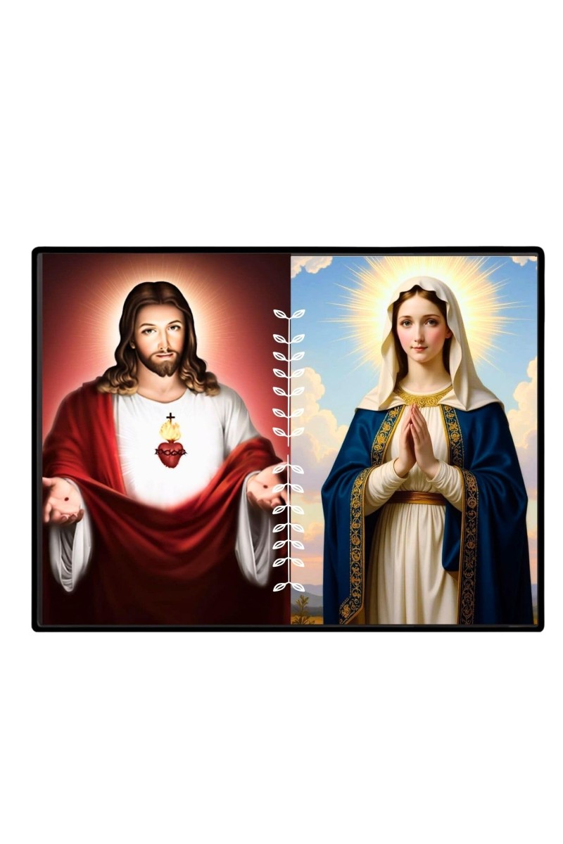 Jesus Christ - Our Lady Of Grace Laminated Photo - 7x9 Inches, Divine Blessings For Home & Office And Temple Decoration (F16286)