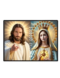 Jesus Christ - Immaculate Conception Laminated Photo - 5x7 Inches, Divine Blessings For Home & Office And Temple Decoration (F16275)