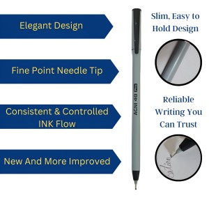AGNI 4G Pro | Pack of 20 Units | Black Direct-Fill Pens | 0.7 mm Tip size | Ideal for Students and Professionals | Suitable for School and Office Writing