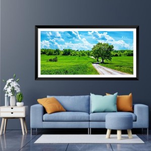 Nature Landscape Floating Frame Scenery Digital Print - (I5827) - 24x48 inch Modern Nature Wall Art for Living Room, Bedroom, Office, Hotels, Drawing Room Nature Landscape Floating Frame Scenery Digital Print - (I5827) - 24x48 inch Modern Nature Wall Art for Living Room, Bedroom, Office, Hotels, Drawing Room