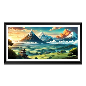 Nature Landscape Floating Frame Scenery Digital Print - (I5620) - 18x36 inch Modern Nature Wall Art for Living Room, Bedroom, Office, Hotels, Drawing Room Nature Landscape Floating Frame Scenery Digital Print - (I5620) - 18x36 inch Modern Nature Wall Art for Living Room, Bedroom, Office, Hotels, Drawing Room