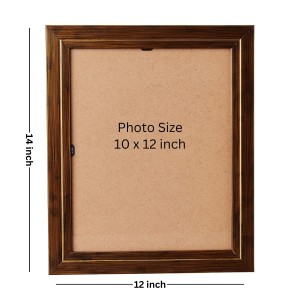 Hitech Sales Nature Scenery Photo Frame for Kids Room, Bedroom, Living Room (Wall and Tabletop, Rectangular, Printed Photo, 12 x 14 inches Frame, Brown)