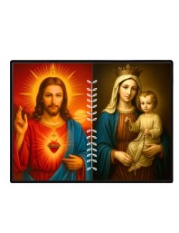 Jesus Lady Of FatimaLaminated Photo - 11x13 Inches, Divine Blessings For Home & Office And Temple Decoration (F16220)