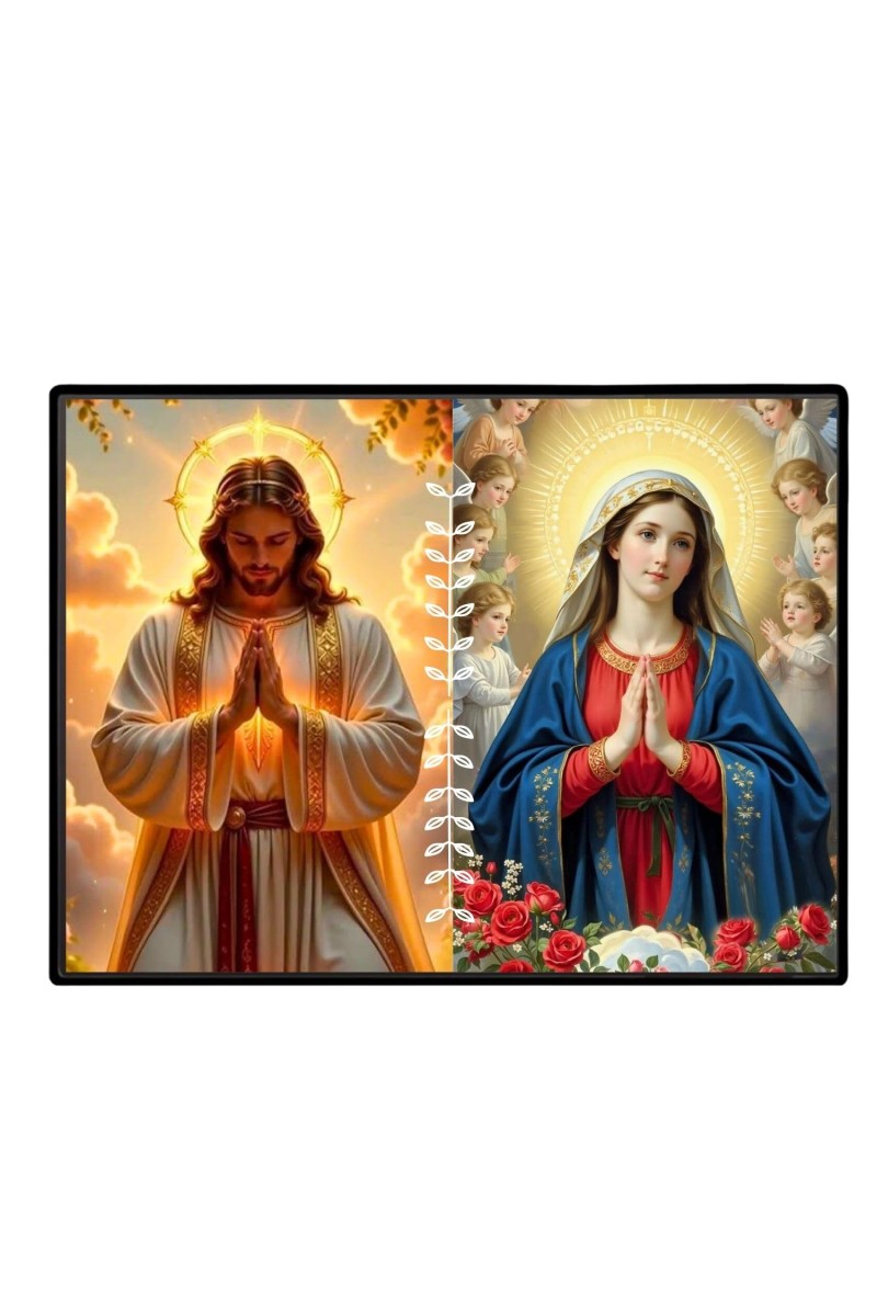 Jesus Christ - Our Lady Of Perpetual Help Laminated Photo - 7x9 Inches, Divine Blessings For Home & Office And Temple Decoration (F16265)