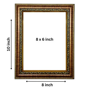 HiTech Sales Sri Ramakrishna Paramahamsadeb Painting for Living Room, Home Decor, Bedroom, Office with PVC Frame & Front Face - Glass (10 x 8 in)