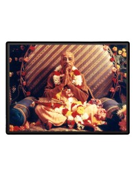 Swami Prabhupada Laminated Photo - 5x7 Inches, Divine Blessings for Home & Office and Temple Decoration
