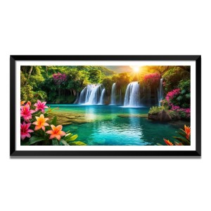 Nature Landscape Floating Frame Scenery Digital Print - (I5783) - 24x36 inch Modern Nature Wall Art for Living Room, Bedroom, Office, Hotels, Drawing Room Nature Landscape Floating Frame Scenery Digital Print - (I5783) - 24x36 inch Modern Nature Wall Art for Living Room, Bedroom, Office, Hotels, Drawing Room