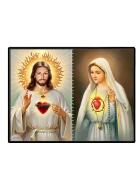 Jesus Christ - Our Lady Of Rosary Laminated Photo - 9x11 Inches, Divine Blessings For Home & Office And Temple Decoration (F16378)