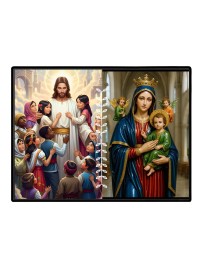 Jesus Lady Of Velankanni Laminated Photo - 5x7 Inches, Divine Blessings For Home & Office And Temple Decoration (F16213)
