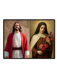 Jesus Christ-St. Therese Of Lisieux Laminated Photo - 7x9 Inches, Divine Blessings For Home & Office And Temple Decoration (F16408)
