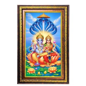 Lord Ganesha And Lakshmi Digital Golden Balck Color Photo Frame | Hindu Religious Wall Decor | 16x22 Inches - Inspirational Wall Art For Office, Home Decor - Ideal Spiritual Gift (F16808) Lord Ganesha And Lakshmi Digital Golden Balck Color Photo Frame | Hindu Religious Wall Decor | 16x22 Inches - Inspirational Wall Art For Office, Home Decor - Ideal Spiritual Gift (F16808)