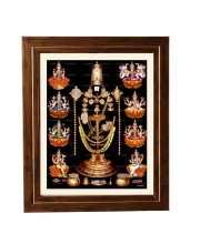 Hitech Sales Tirupati Balaji with Ashta Lakshmi Photo Frame for Pooja Room, Temple Decor, Home Decoration and Gift (Wall and Tabletop, Rectangular, Printed Photo, 12 x 14 inches Frame, Brown) Hitech Sales Tirupati Balaji with Ashta Lakshmi Photo Frame for Pooja Room, Temple Decor, Home Decoration and Gift (Wall and Tabletop, Rectangular, Printed Photo, 12 x 14 inches Frame, Brown)