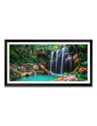 Nature Landscape Floating Frame Scenery Digital Print - (I5793) - 24x36 inch Modern Nature Wall Art for Living Room, Bedroom, Office, Hotels, Drawing Room