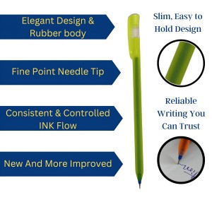 HiTechMart Kundan Df Pen Throw Scented Blue Ink | Ball Pen Box Pack | Slim & Multi Color Body Pens Easy to hold | Pack of 1, P-20 | Smooth Writing use for Study, Office Work HiTechMart Kundan Df Pen Throw Scented Blue Ink | Ball Pen Box Pack | Slim & Multi Color Body Pens Easy to hold | Pack of 1, P-20 | Smooth Writing use for Study, Office Work