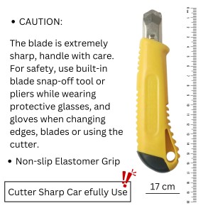 HitechSales 18mm Utility Knife Cutter, Heavy-Duty Retractable Box Cutter for Office, Home, Arts & Crafts, Compact Design with Extended Use (Pack of 2, Color May Vary) HitechSales 18mm Utility Knife Cutter, Heavy-Duty Retractable Box Cutter for Office, Home, Arts & Crafts, Compact Design with Extended Use (Pack of 2, Color May Vary)
