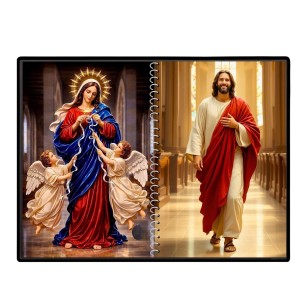 Jesus Christ-Virgin Mary Laminated Photo - 7x9 Inches, Divine Blessings For Home & Office And Temple Decoration (F16395) Jesus Christ-Virgin Mary Laminated Photo - 7x9 Inches, Divine Blessings For Home & Office And Temple Decoration (F16395)