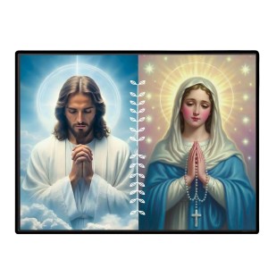 Jesus Christ-Immaculate Conception Laminated Photo - 7x9 Inches, Divine Blessings For Home & Office And Temple Decoration (F16270)