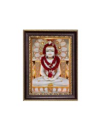 Sri Mahavir Digital Print Photo 10.7x12.7 inches - Vibrant Religious Wall Art for Home or Office Decor.