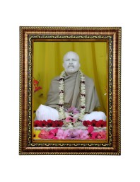HiTech Sales Sri Ramakrishna Paramahamsadeb Painting for Living Room, Home Decor, Bedroom, Office with PVC Frame & Front Face - Glass (10 x 8 in)