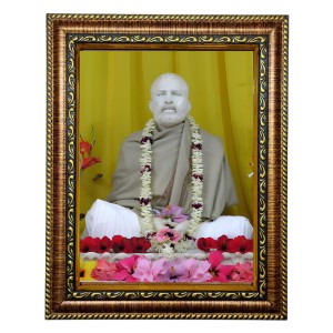 HiTech Sales Sri Ramakrishna Paramahamsadeb Painting for Living Room, Home Decor, Bedroom, Office with PVC Frame & Front Face - Glass (10 x 8 in)