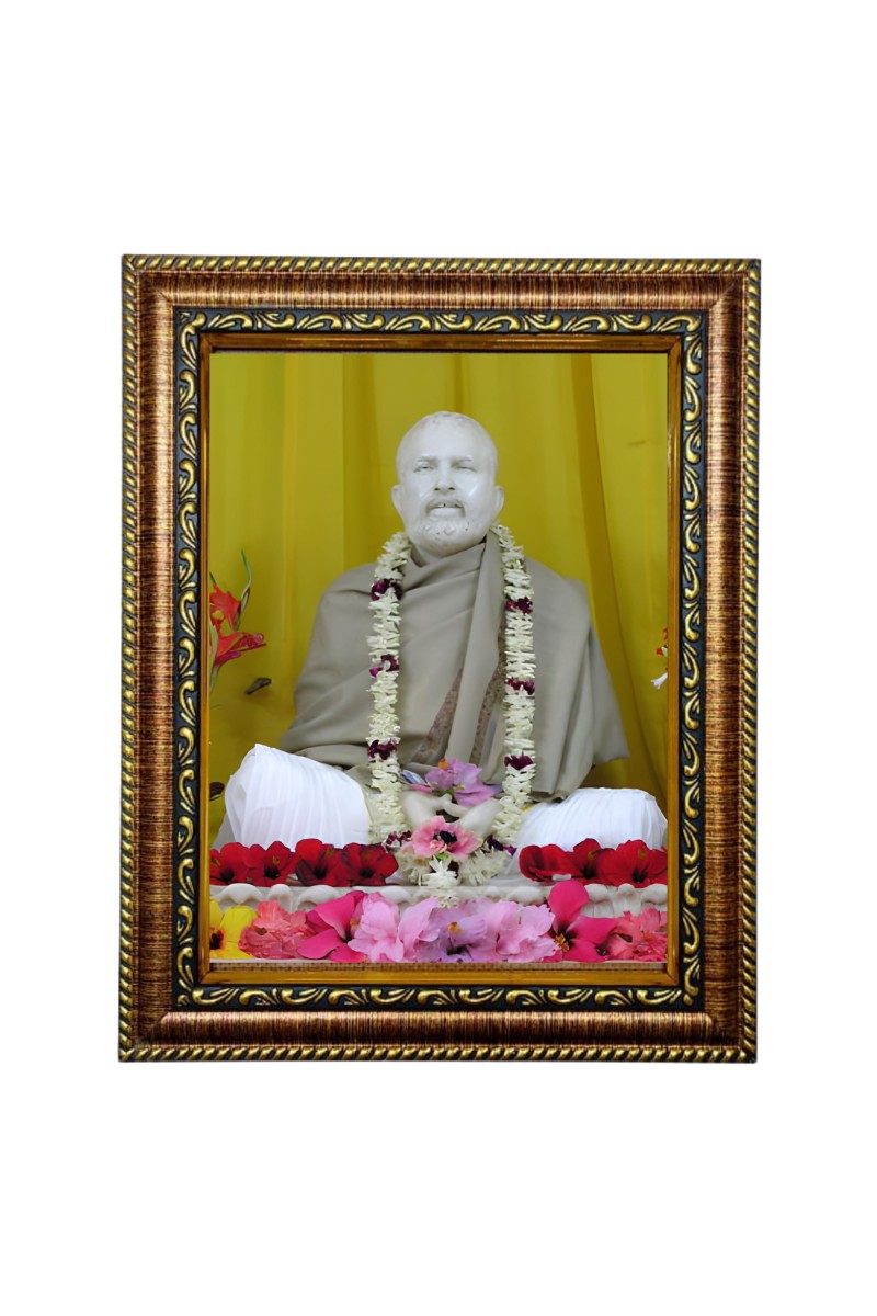 HiTech Sales Sri Ramakrishna Paramahamsadeb Painting for Living Room, Home Decor, Bedroom, Office with PVC Frame & Front Face - Glass (10 x 8 in)