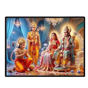 Lord RamSiya Laminated Photo - 5x7 Inches, Divine Blessings For Home & Office And Temple Decoration (F16094) Lord RamSiya Laminated Photo - 5x7 Inches, Divine Blessings For Home & Office And Temple Decoration (F16094)
