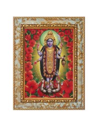 Jai Maa Kali Digital Print Photo 10.7x12.7 inches (I6118) - Vibrant Religious Wall Art for Home or Office Decor.
