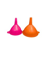 Plastic Funnel Set 2 â€“ Multipurpose Wide Mouth Funnels for Kitchen Use, Liquid & Dry Transfer, Oil, Water, Juice, Powder Filling, Durable & Easy to Clean