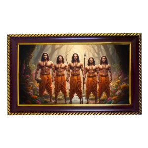 Pandu Putra Photo Frame 8x4 Inch | Glossy Maroon Polystyrene Frame | Divine Wall & Table Decor | Temple Decoration & Gift Item (Pack Of 1) (F20523) Pandu Putra Photo Frame 8x4 Inch | Glossy Maroon Polystyrene Frame | Divine Wall & Table Decor | Temple Decoration & Gift Item (Pack Of 1) (F20523)