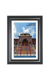 Bardrinath Temple Photo - Brown Color Frame, 10x14 Inch | Premium Quality Print |  Perfect for Home and Office Wall Decoration