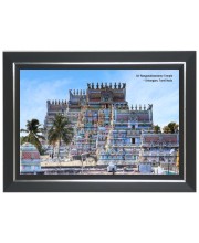 Shri Rangnathswamy Temple Photo  Photo - Brown Color Frame, 10x14 Inch | Premium Quality Print |  Perfect for Home and Office Wall Decoration