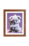 AI Funny AI Funny Cute Dog & Cat Art Picture for Kids Art Picture for Kids - 10x14 inches, Brown Color - Perfect Wall Decor for Children's Room AI Funny AI Funny Cute Dog & Cat Art Picture for Kids Art Picture for Kids - 10x14 inches, Brown Color - Perfect Wall Decor for Children's Room