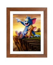 AI Funny AI Funny Tom & Jerry Art Picture for Kids Art Picture for Kids - 10x14 inches, Brown Color - Perfect Wall Decor for Children's Room AI Funny AI Funny Tom & Jerry Art Picture for Kids Art Picture for Kids - 10x14 inches, Brown Color - Perfect Wall Decor for Children's Room