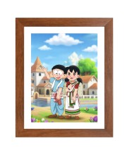 AI Funny AI Funny Nobita Nobi & Shizuka Minamoto Cartoon Art Picture for Kids Art Picture for Kids - 10x14 inches, Brown Color - Perfect Wall Decor for Children's Room AI Funny AI Funny Nobita Nobi & Shizuka Minamoto Cartoon Art Picture for Kids Art Picture for Kids - 10x14 inches, Brown Color - Perfect Wall Decor for Children's Room